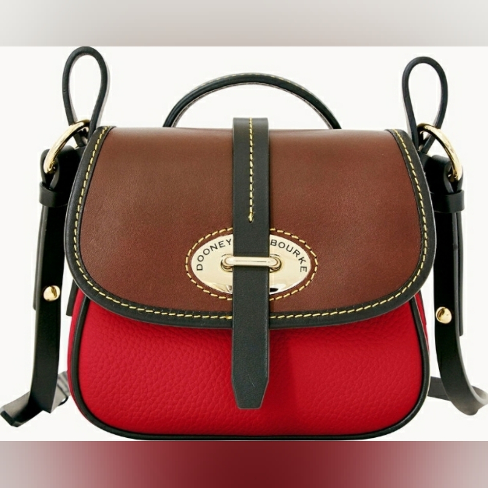 Dooney & Bourke Designer Verona Mini Christina Saddle Bag Crossbody purse